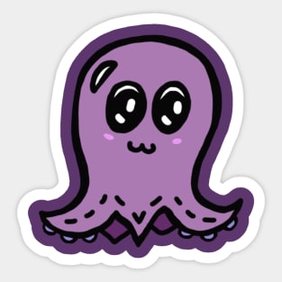 Drawing of cute octopus Sticker